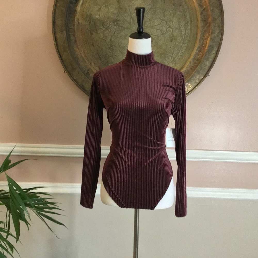 Cara Santana x Nine West velvet bodysuit